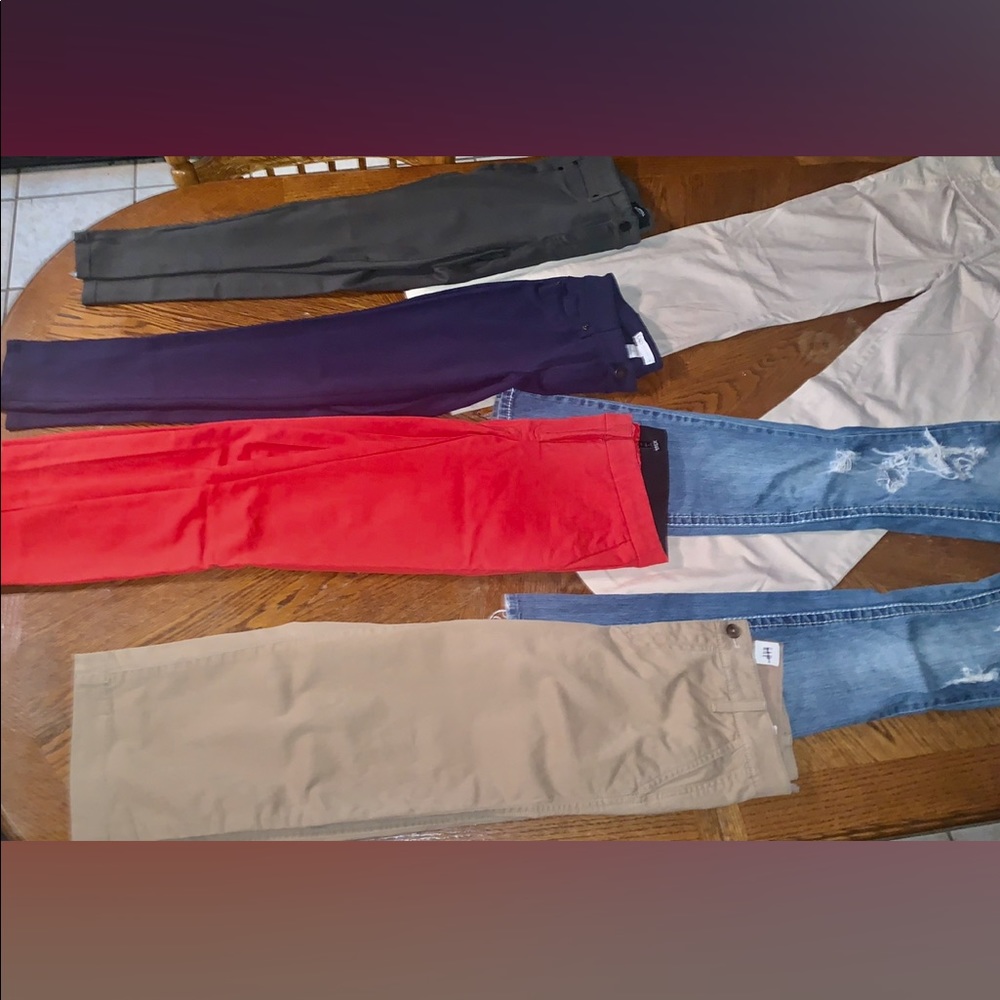 6 pair of jr's pants lot size 0-3